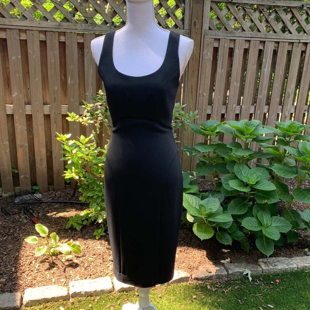 Narciso Rodriguez black knee length dress.